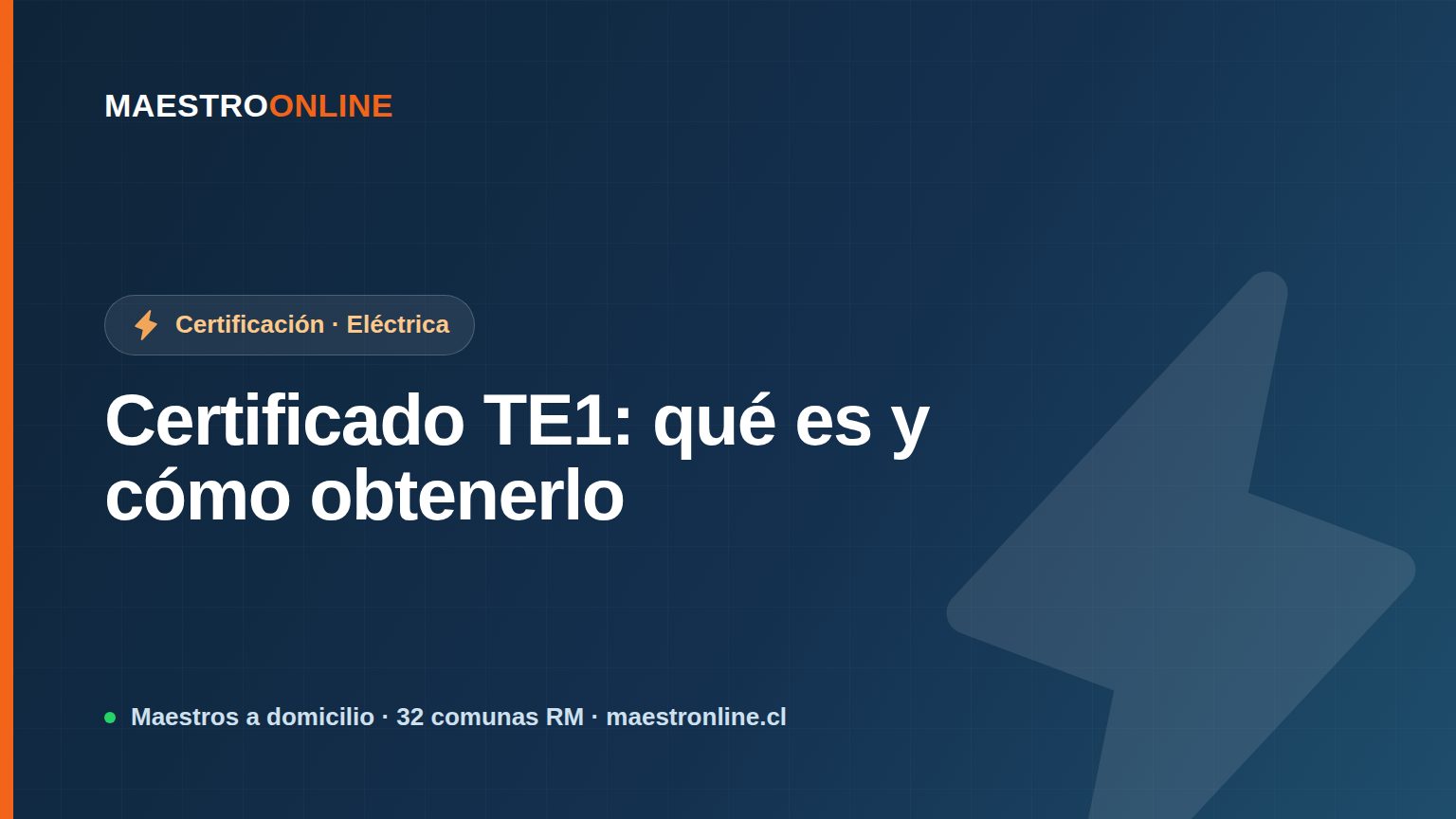 Certificado TE1: qué es y cómo obtenerlo en Chile (2026)