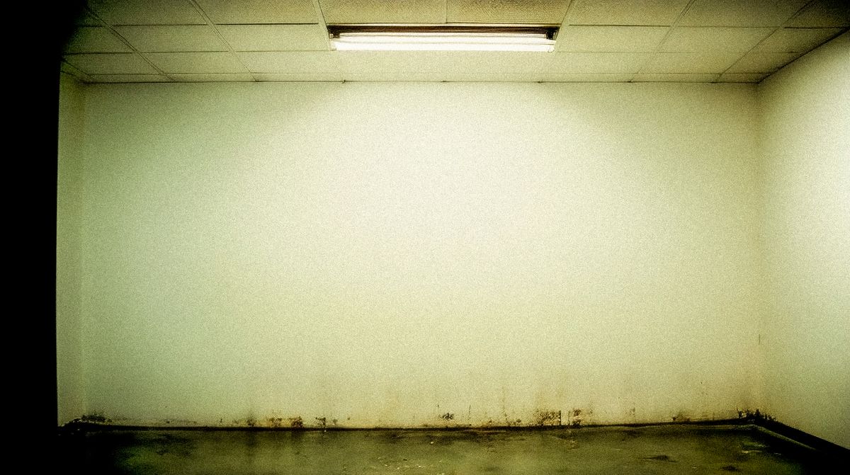 Muestras de color de pintura probadas en una pared antes de decidir