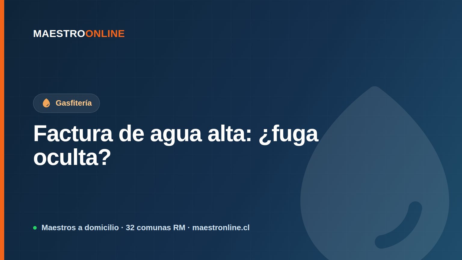 Factura de agua muy alta: cómo saber si tienes una fuga oculta
